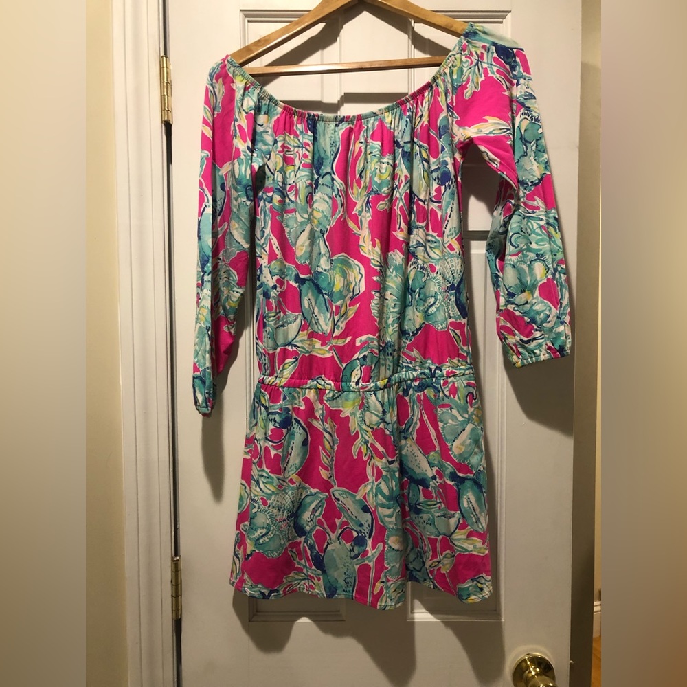 LILLY PULITZER off the shoulder romper